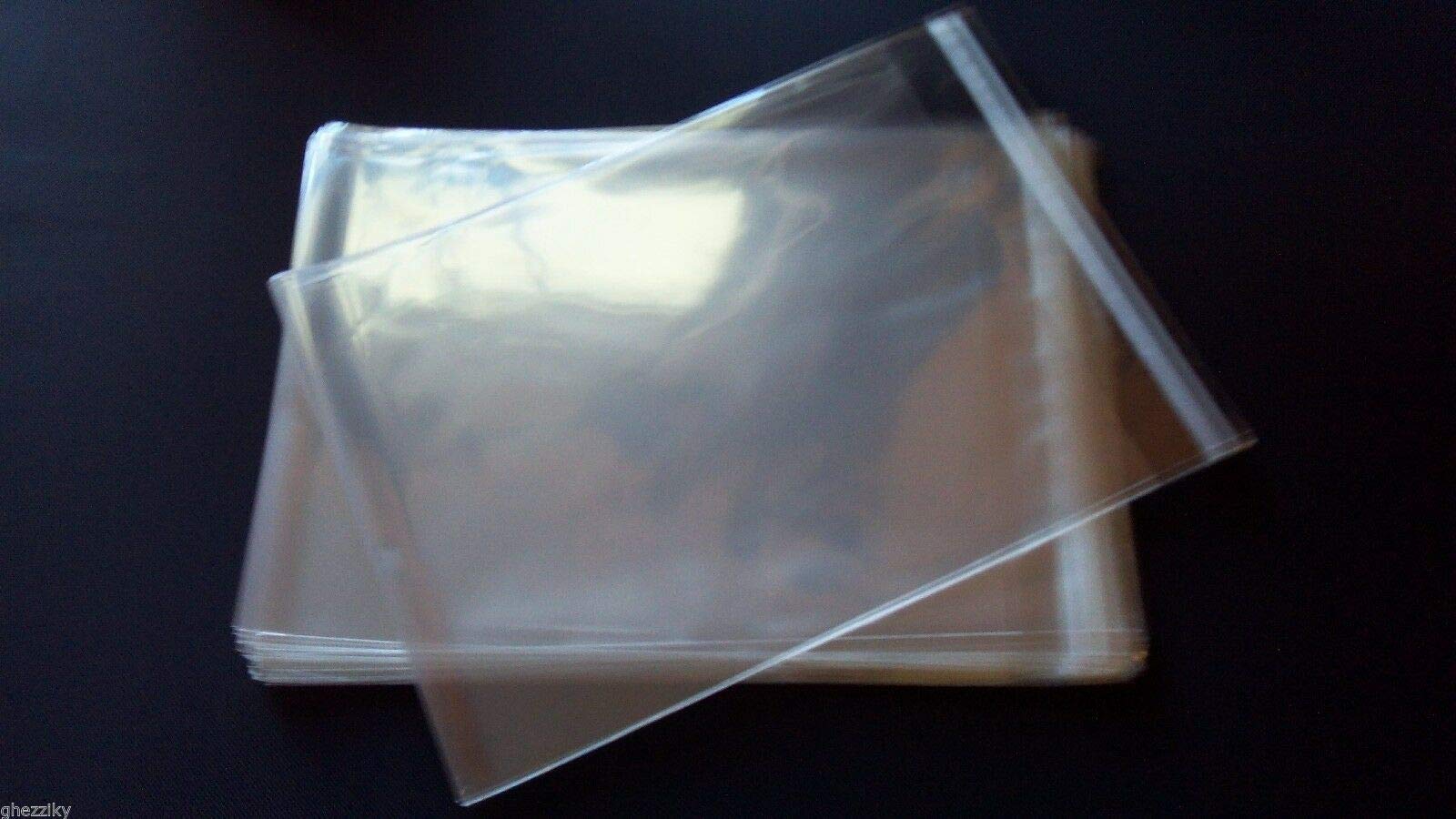 40 Pack 12x12 Inch Crystal Clear Resealable Plastic Bags - Premium Cello Envelopes for Gift Wrapping, Crafts, Jewelry & Small Item Storage