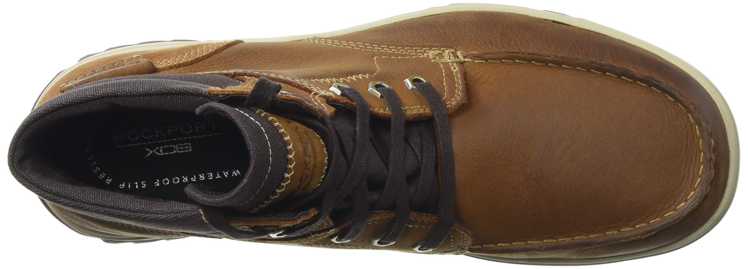 Rockport Men's World Explorer Moc Toe Slip-Resistant Casual Shoes - Comfortable Walking & Light Hiking for Outdoor Adventures