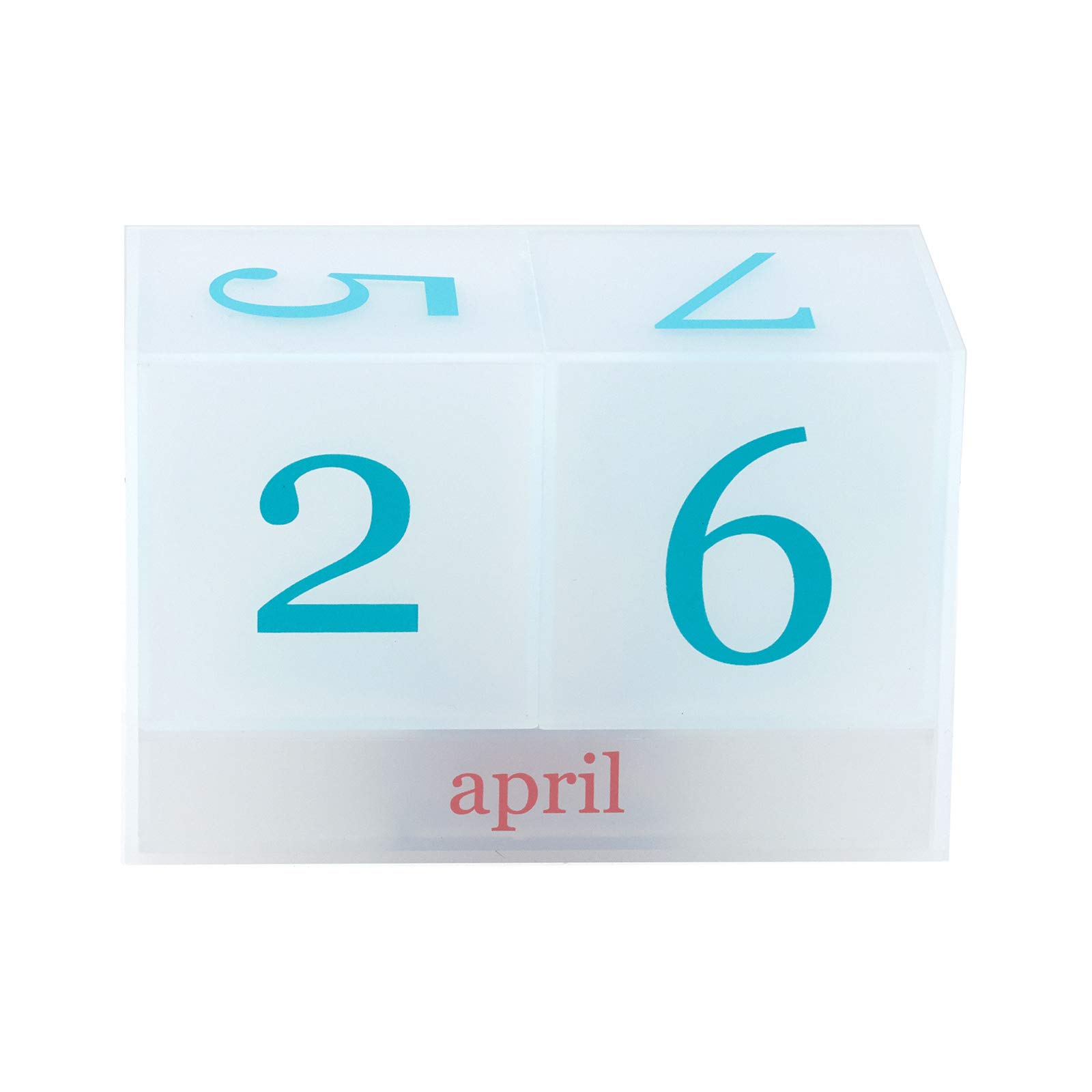 Erin Condren Acrylic Perpetual Calendar - 3-Month Block Planner with Large Date Display for Office Desk Organization | Perfect for Scheduling, Productivity & Home Office Decor
