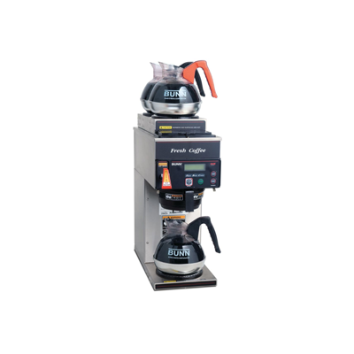 Bunn 38700.6023 AXIOMP DV 3 Dual Volt Commercial Coffee Brewer - 2 Upper & 1 Lower Warmer for Restaurants, Offices & Cafes