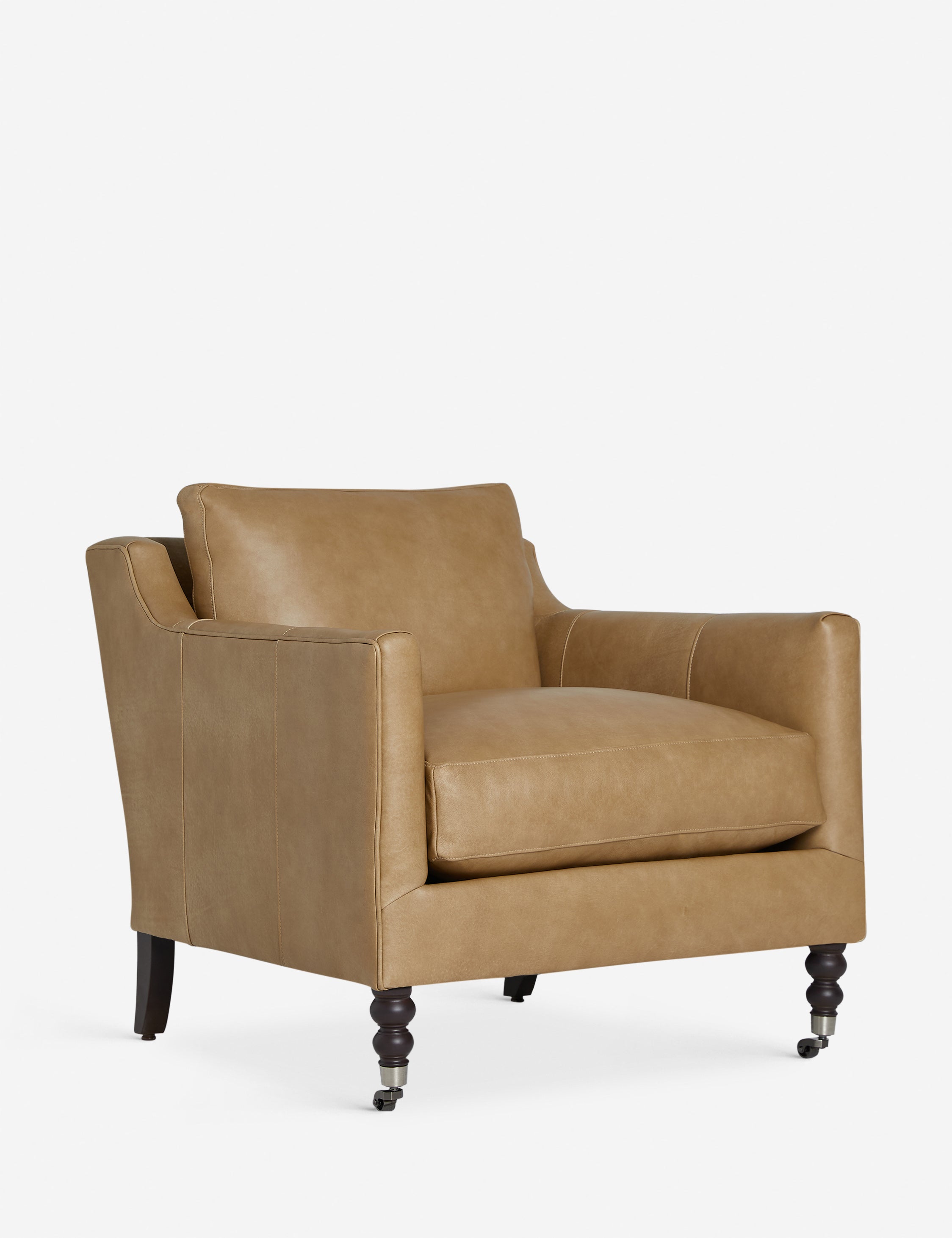 Fabienne Accent Chair - Modern Upholstered Lounge Chair for Living Room, Bedroom & Office - Comfortable Reading Chair with Sturdy Wooden Legs