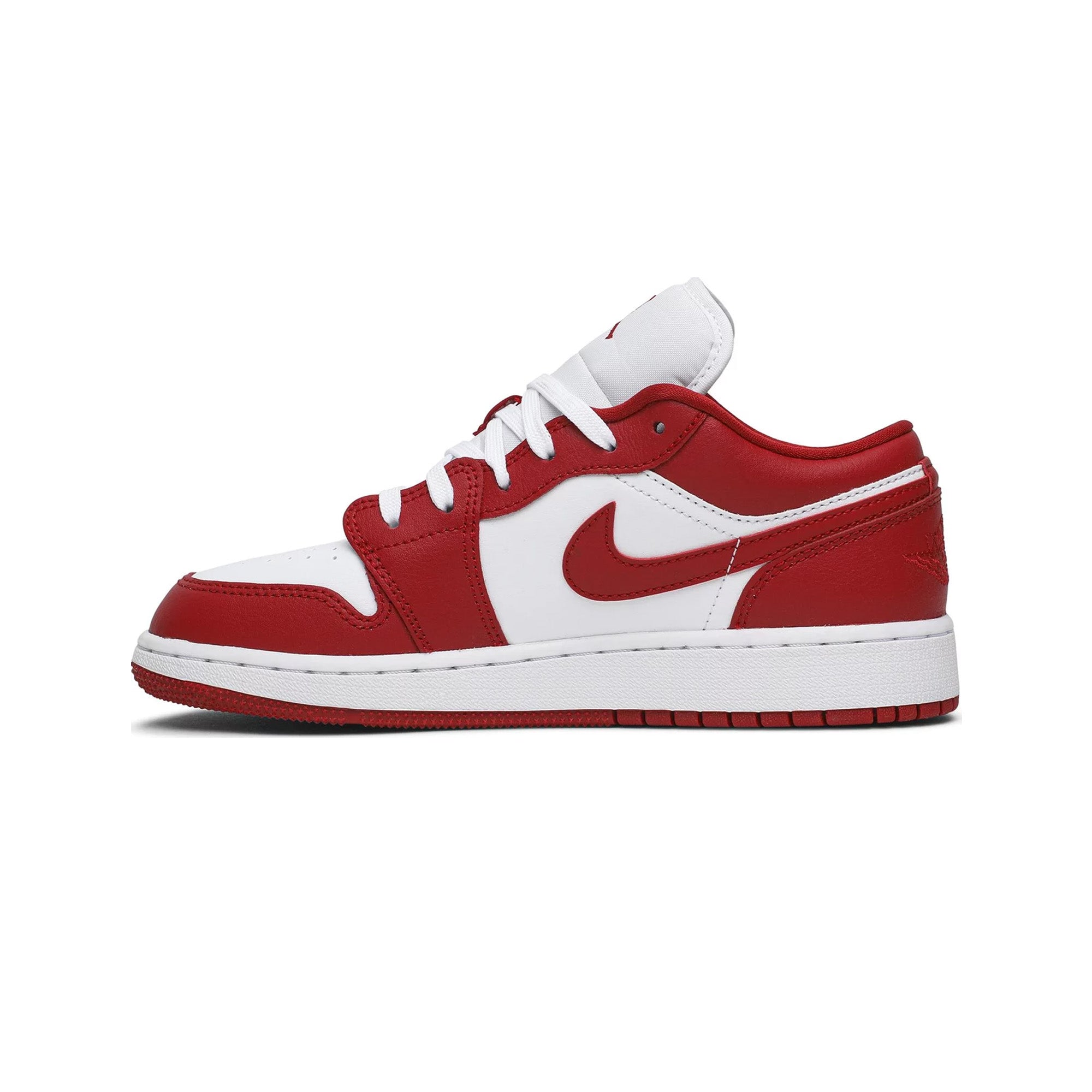 Air Jordan 1 Low 'Gym Red White' GS Sneakers - Women's Basketball Shoes (2020) - Perfect for Casual Wear, Gym & Street Fashion