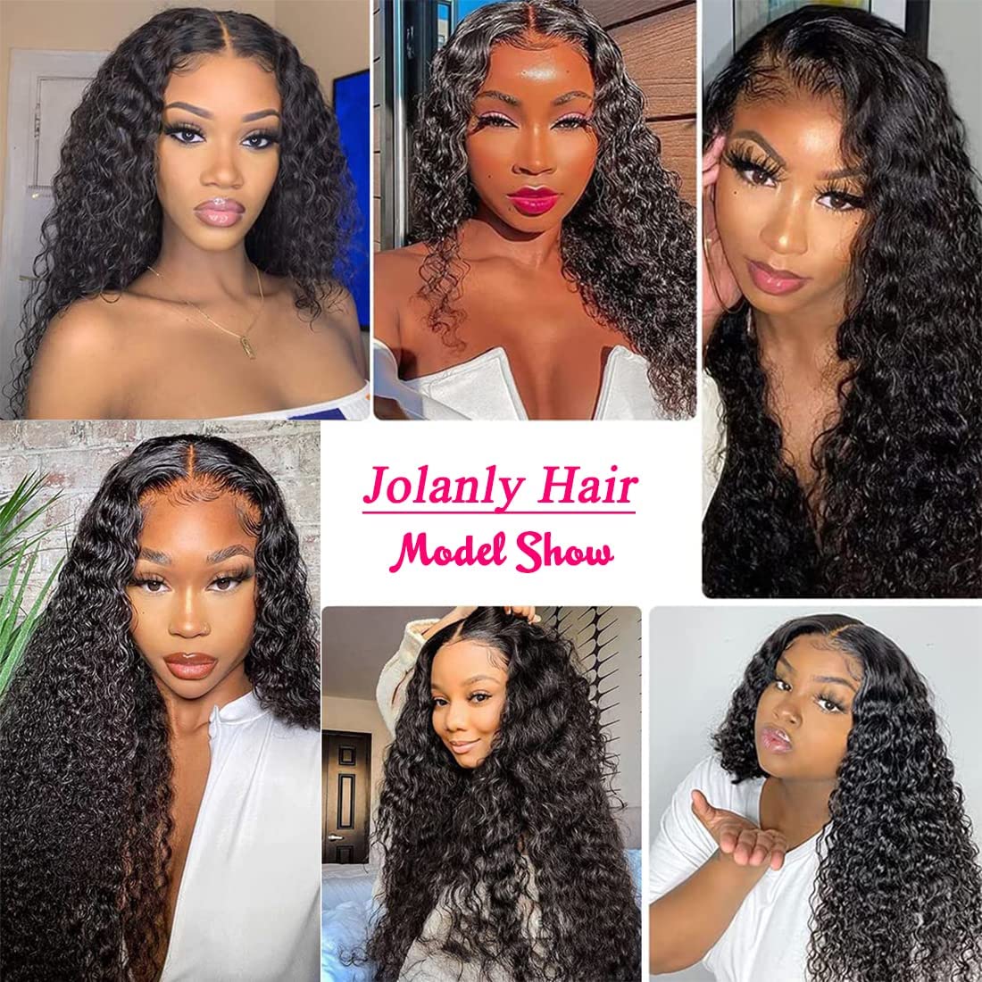 28 Inch 13x4 Water Wave Lace Front Wig - Brazilian Human Hair Wet & Wavy Pre-Plucked Deep Wave Curly Lace Wig for Black Women - Perfect for Daily Wear, Parties & Special Occasions