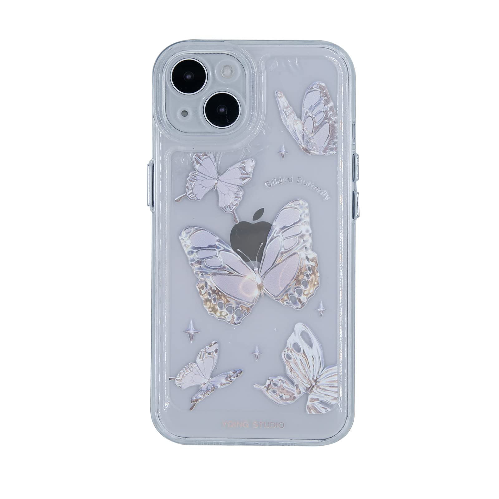 Butterfly Phone Case for iPhone 11 - Korean Style Cute Crystal Clear Heavy Duty Protective Cover for Women & Girls | Perfect for Everyday Use, Gift Giving & Fashion Accessory