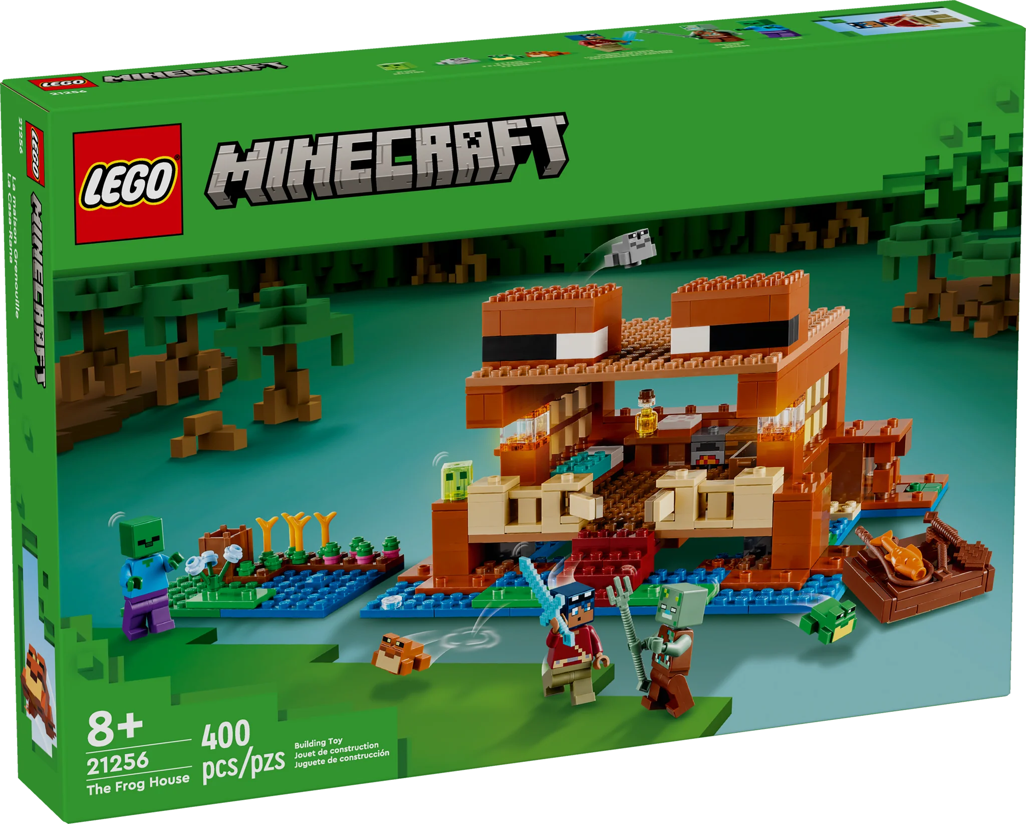 LEGO® Minecraft® The Frog House Building Set - Creative Construction Toy for Kids & Adults - Perfect for Minecraft Fans & LEGO Enthusiasts - Great for Home Decor, Gift Giving & Creative Play