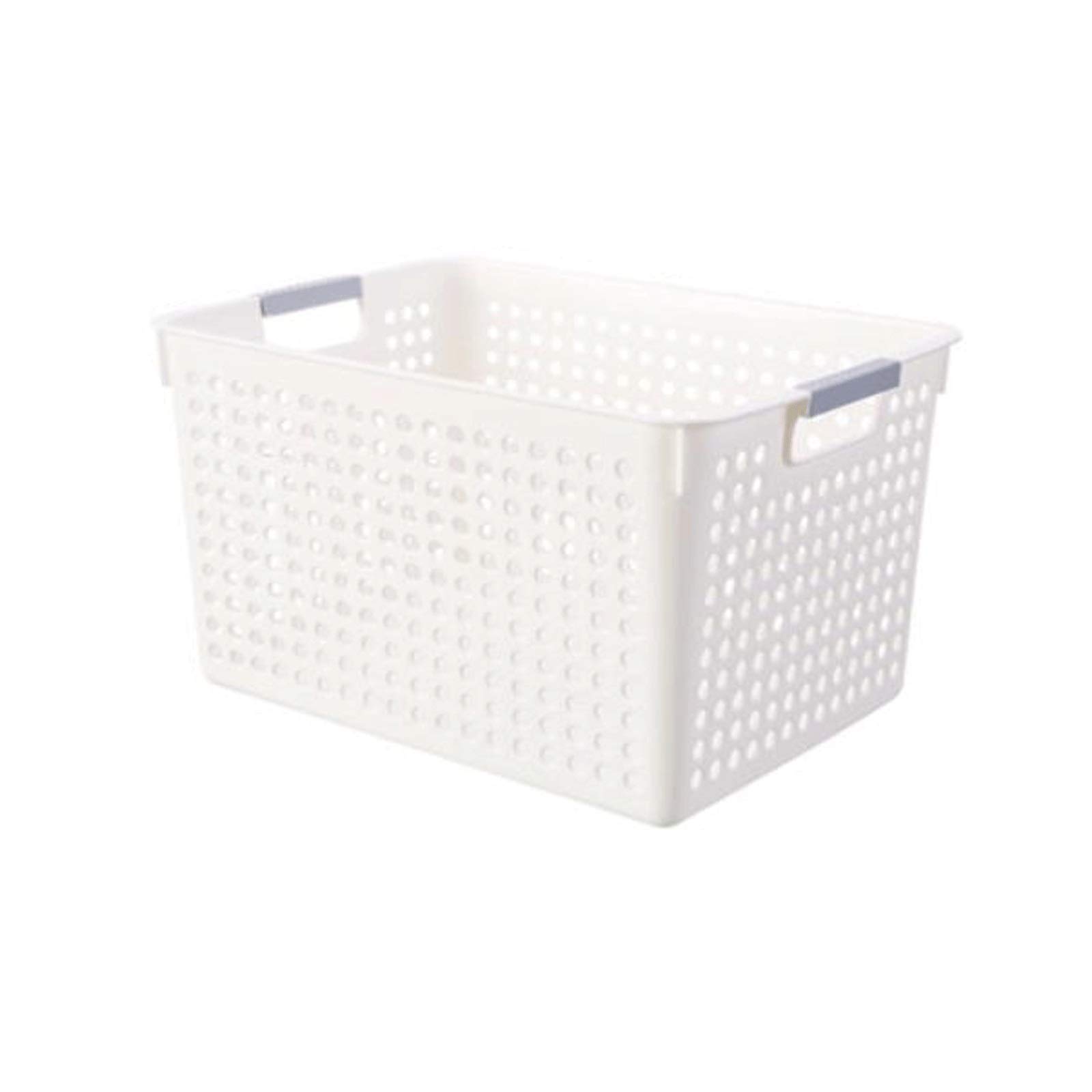 WOCOYO Waterproof Plastic Storage Box - Moisture-Proof Organizer for Kitchen, Bathroom & Laundry | Perfect for Snacks, Sundries & Household Supplies | Durable Rectangular Storage Basket for Home Organization