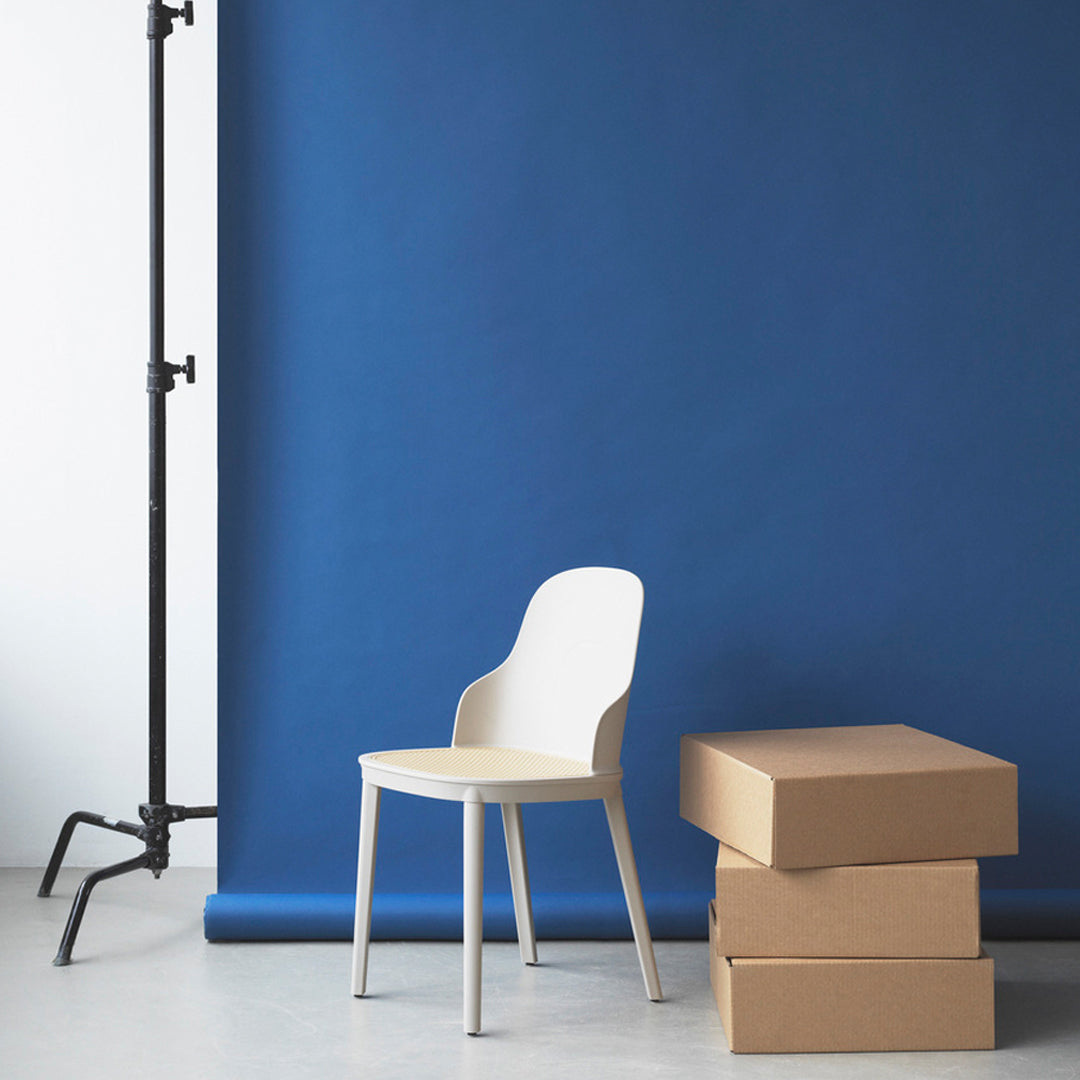 Allez Modern Dining Chair with Woven Wicker Seat - Comfortable & Stylish for Kitchen, Dining Room, or Patio