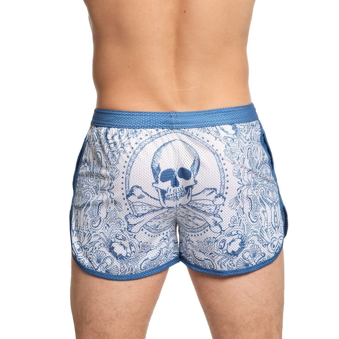 Nautical Bandana Mesh Shorts - Breathable Quick-Dry Swim Trunks for Men - Perfect for Beach, Pool, and Summer Outdoor Activities
