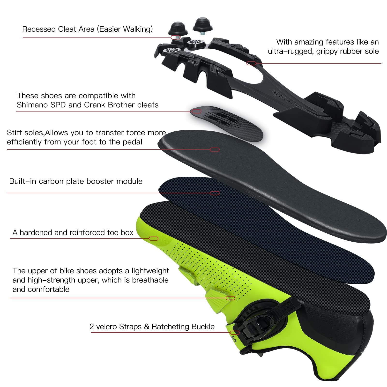 **Santic SPD Mountain Bike Shoes - Men's & Women's MTB Cycling Shoes for Road & Trail Riding - Perfect for Commuting, Training & Outdoor Adventures**