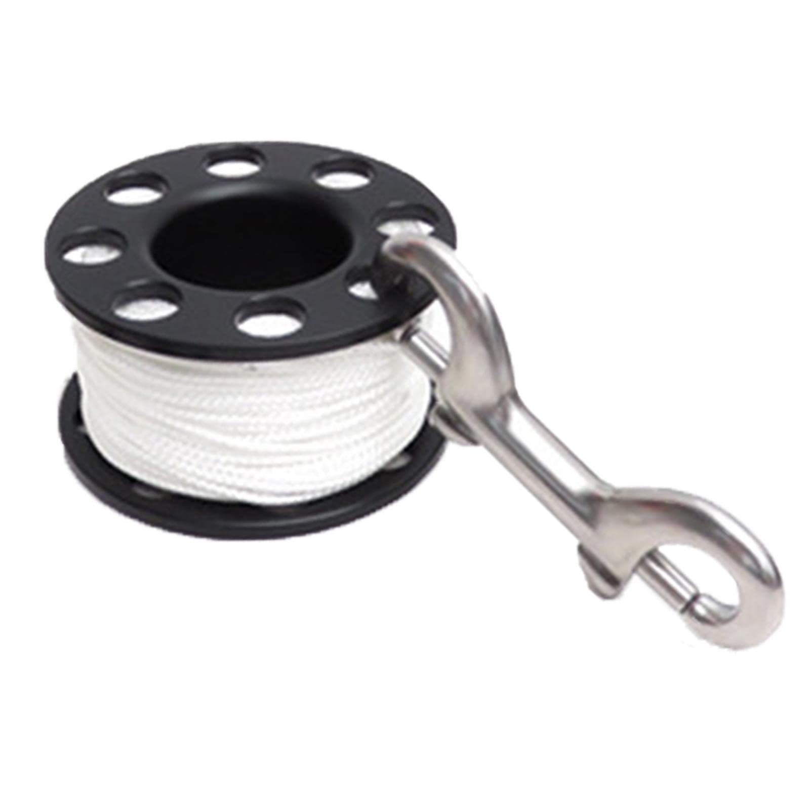 B Baosity Compact Scuba Line Reel - 30m Waterproof Diving Spool with Clip for Wreck Diving, Snorkeling, Kayaking & Recreational Underwater Activities | Perfect for Scuba Gear Organization & Emergency Line Deployment