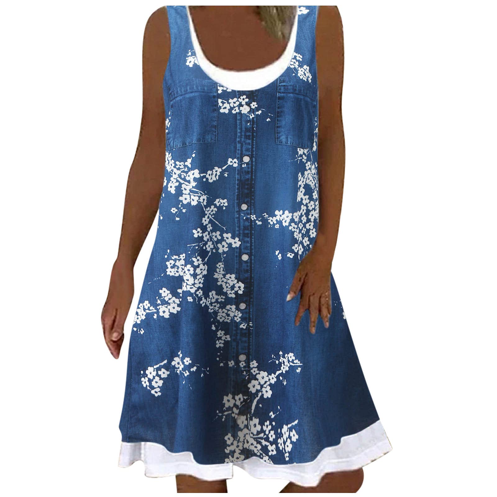 Smooto Loose Short Mini Sundress - XXL Sky Blue Japanese Style See-Through Bridal Wedding Dress for Bride | Perfect for Beach Weddings, Summer Parties & Romantic Dates