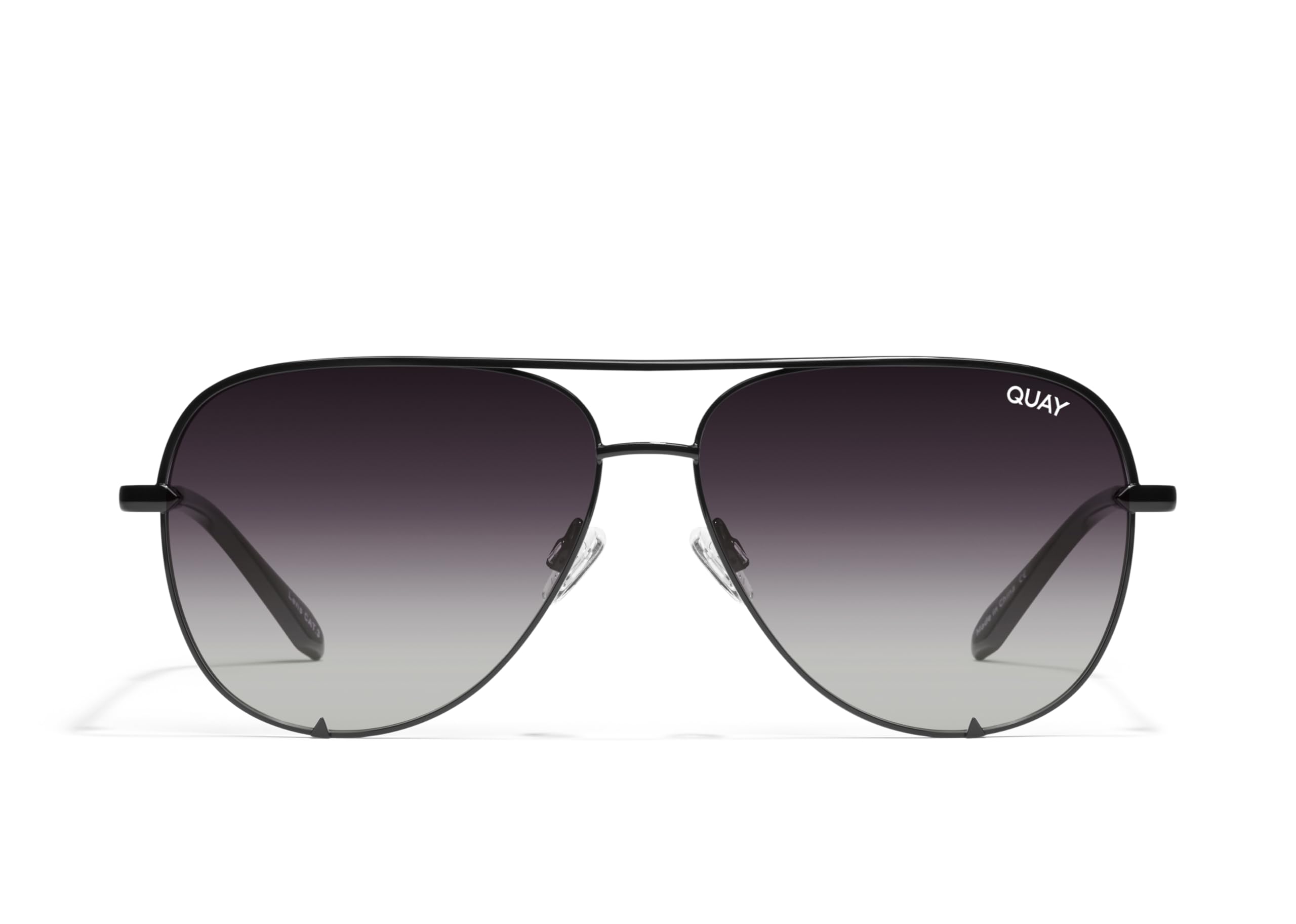 Quay Polarized Aviator Sunglasses for Men & Women - UV Protection Oversized Sunglasses (High Key XL, Black) - Perfect for Driving, Beach & Outdoor Activities