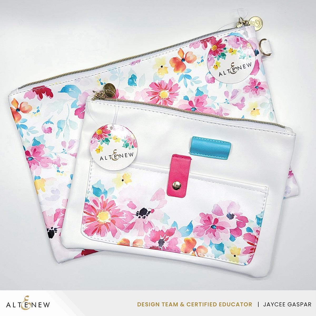 Watercolor Zipper Pouch - 11 x 7.7 Inch (280mm x 195mm) Art Supply Organizer | Perfect for Makeup, Pencils & Travel Essentials
