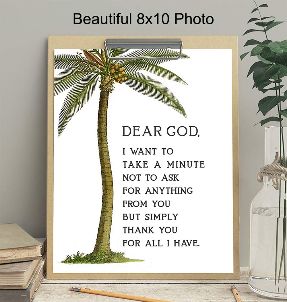 Religious Wall Art - Christian Gifts for Women - Prayer Home Decor for Bedroom