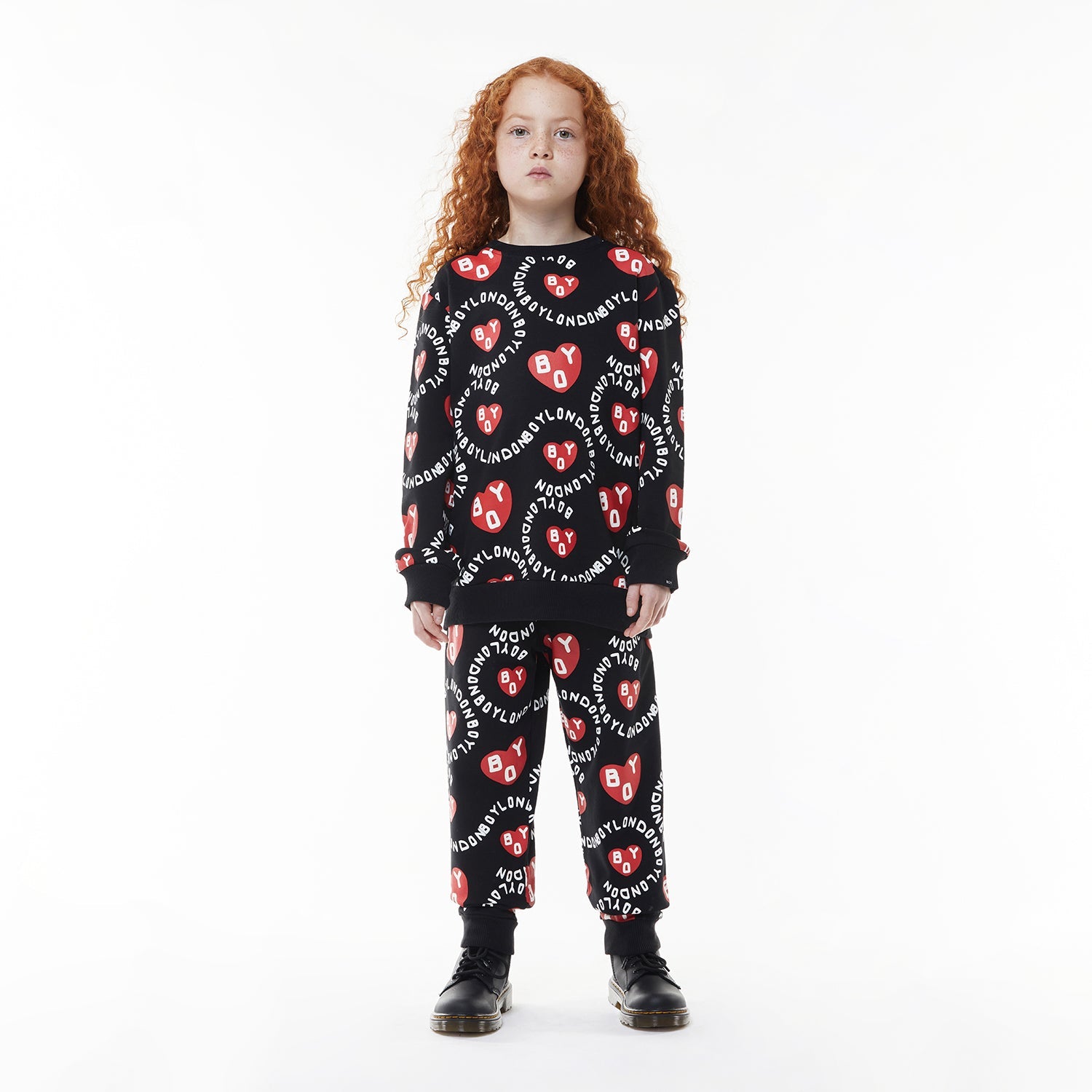 Boys' Heart Print Jogger Pants for Kids - Soft & Comfortable Running Sweatpants for Playdates, School & Outdoor Activities