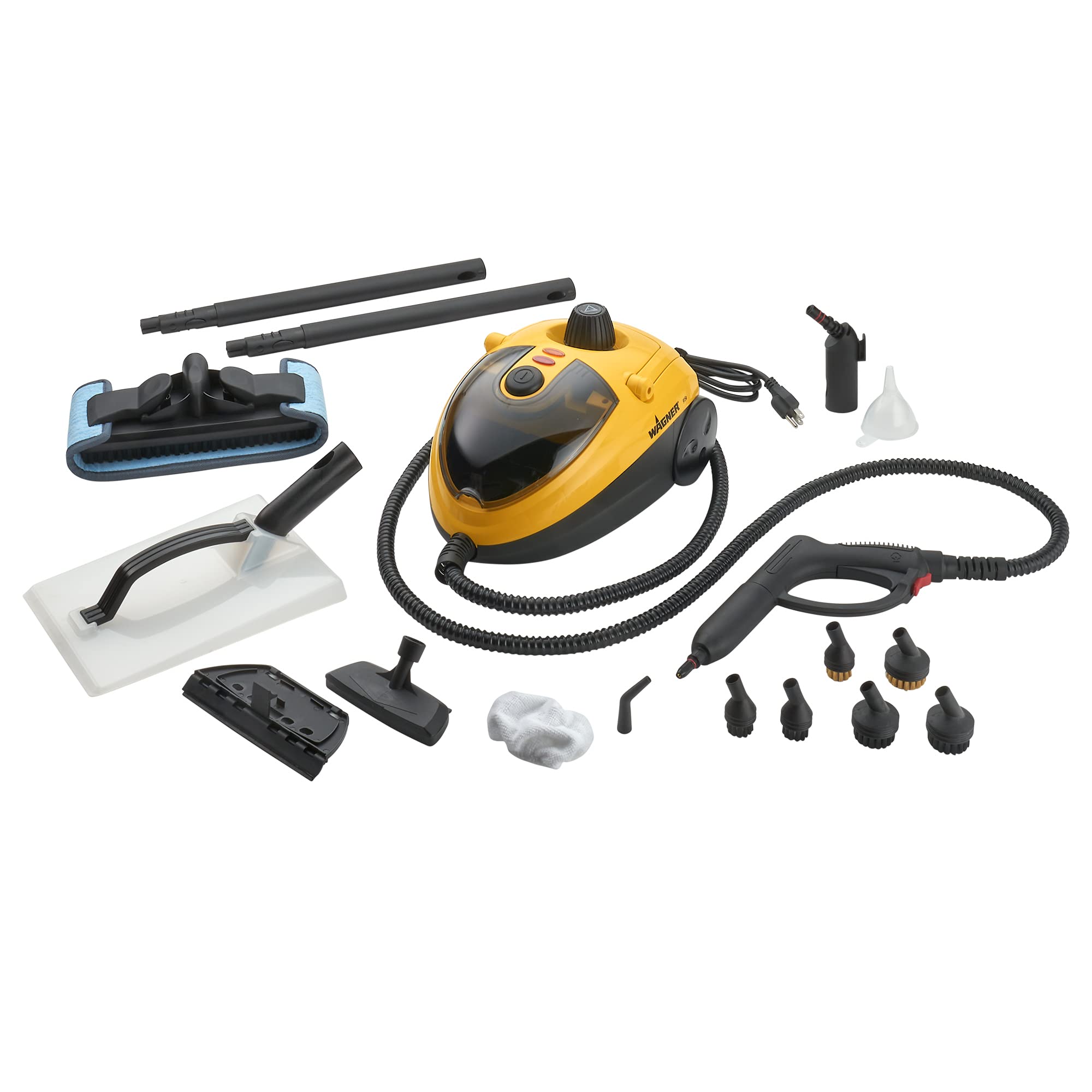 Wagner Spraytech 0282014 915e On-Demand Steam Cleaner & Wallpaper Remover - Multipurpose Power Steamer with 18 Attachments for Deep Cleaning Floors, Tiles, Grout, Upholstery & More - Ideal for Home, Kitchen, Bathroom & Garage Cleaning
