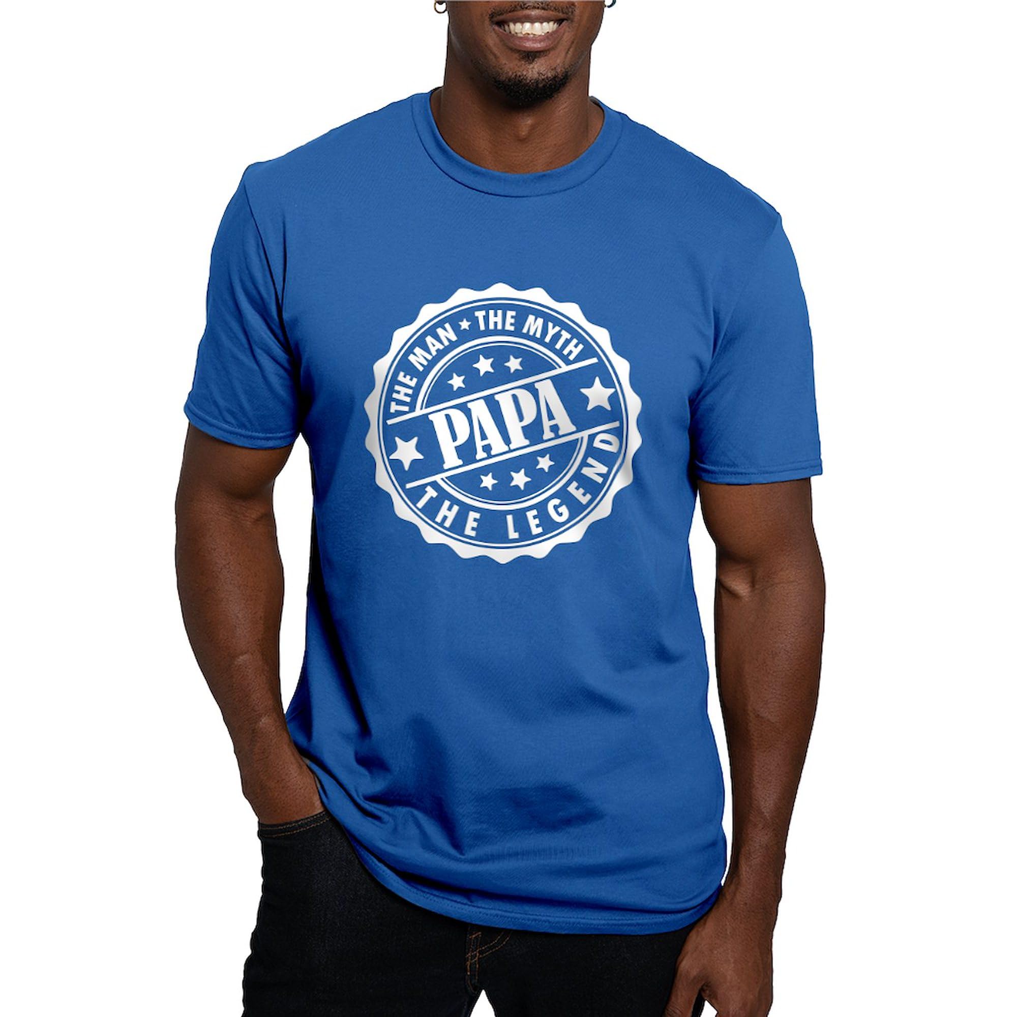 Popa The Man, The Myth, The Legend Graphic T-Shirt for Men - Comfortable Fitted Cotton Tee - Perfect for Casual Wear, Gifts & Father's Day