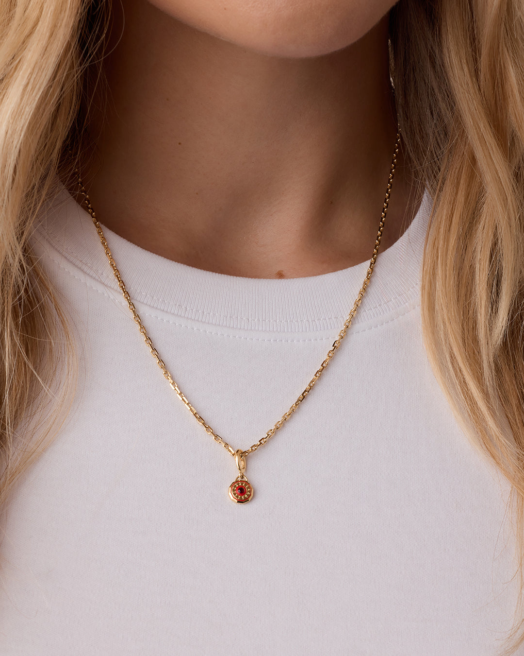 Birthstone Parker Charm Necklace - Personalized Sterling Silver Jewelry Gift for Women - Perfect for Birthdays, Anniversaries & Special Occasions
