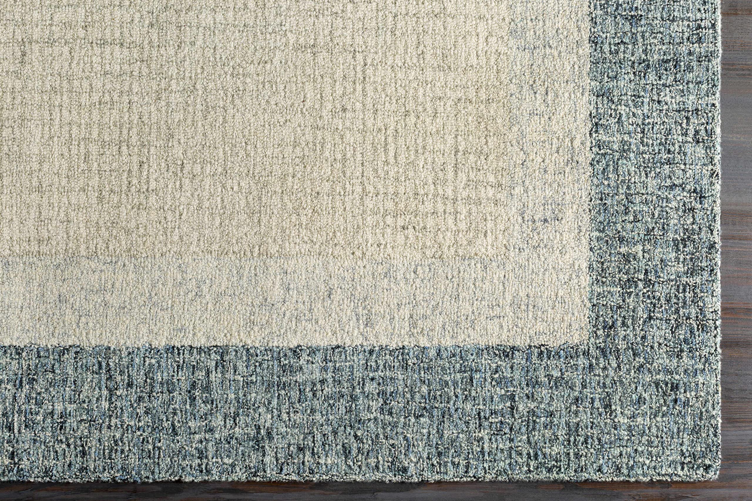 Premium Hauteloom Kuruman Wool Area Rug 12' x 15' - Soft Beige & Gray Modern Design for Living Room, Bedroom - Perfect for Cozy Home Decor & High-Traffic Areas