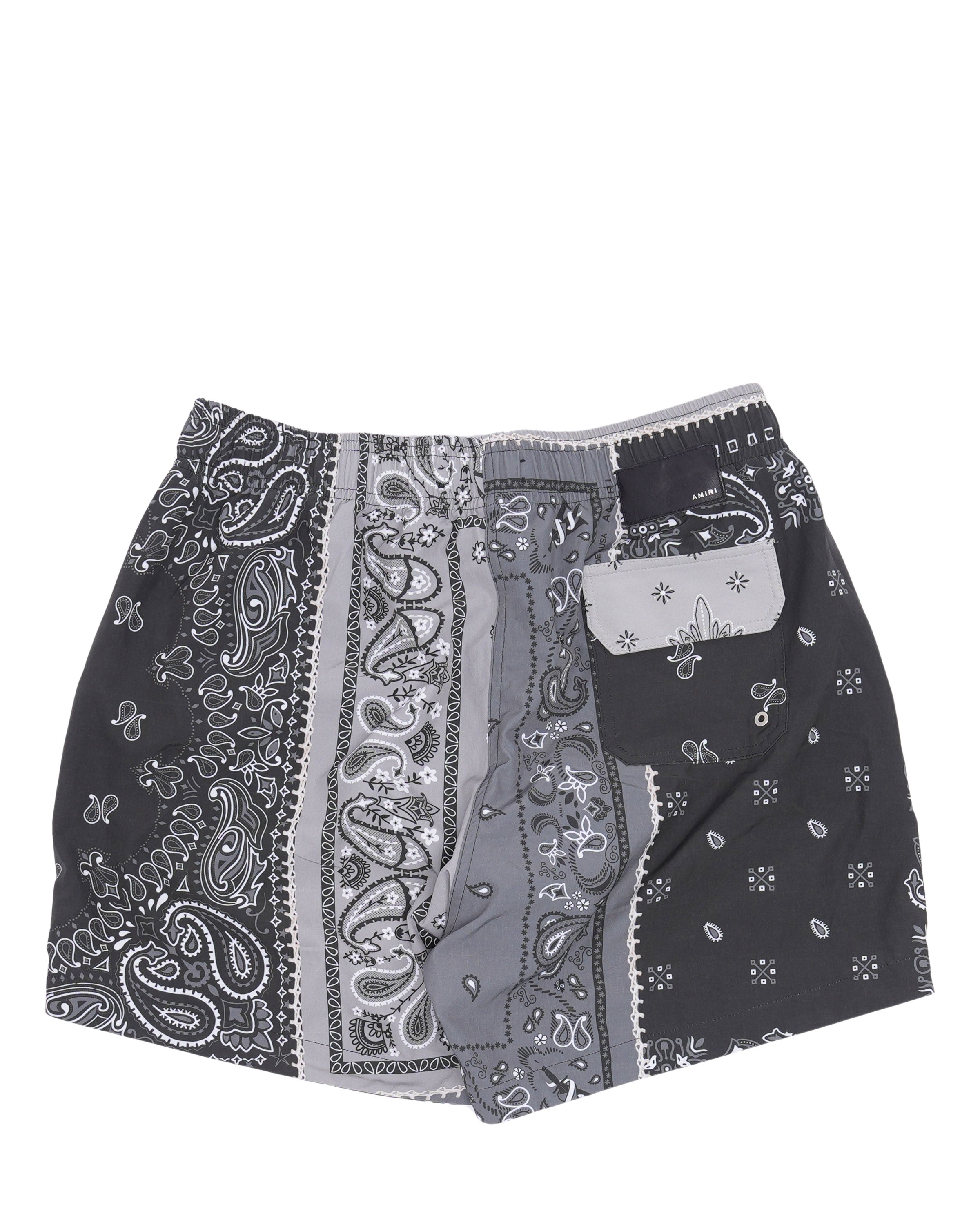 Stylish Bandana Print Swim Trunks for Men - Quick Dry Beach Shorts with Pockets - Perfect for Pool, Surfing & Summer Vacations