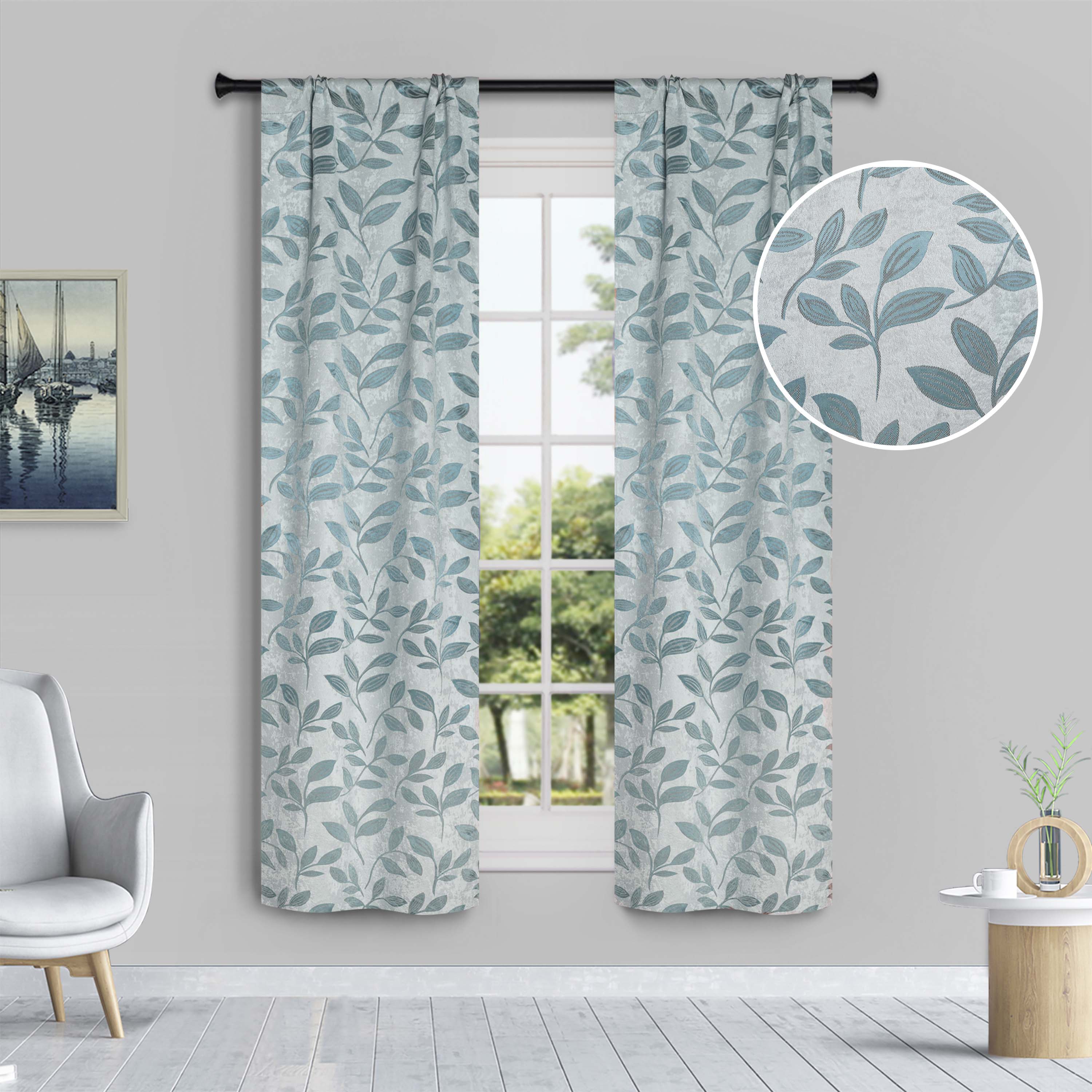Blackout Curtains with Rod Pocket - Set of 2 Panels for Complete Room Darkening | Perfect for Bedrooms, Nurseries & Home Theater Light Blocking