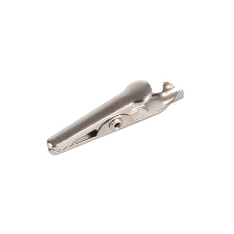 Fielect 55Pcs Nickel Plated Alligator Clips - 50mm Metal Spring Test Clamps for Electrical & Laboratory Work - Durable Crocodile Clips for Cable Leads, Circuit Testing, DIY Projects & Electronics Repair