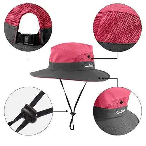 UV Protection Wide Brim Sun Hat for Women & Men - UPF 50+ Summer Beach Hat for Outdoor Activities, Travel, Gardening, and Hiking