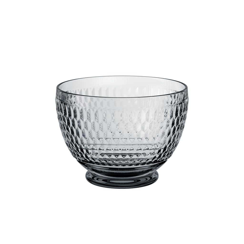 Villeroy & Boch Boston Crystal Glass Salad Bowl - Elegant Transparent Serving Dish for Parties, Brunches & Entertaining - Perfect for Salads, Fruits & Appetizers
