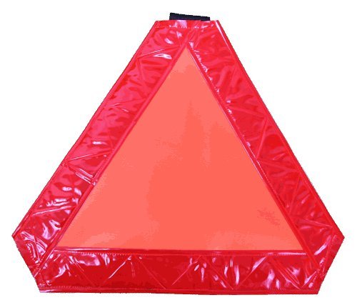 High-Quality Reflective Vinyl Slow Moving Vehicle (SMV) Sign for Tractors & Farm Equipment - Durable Safety Warning for Road Use