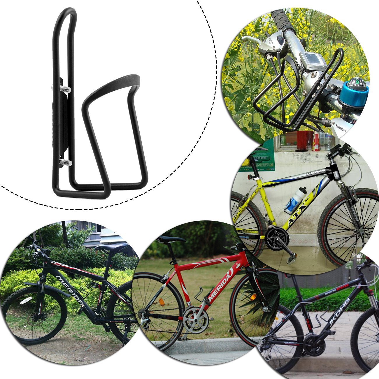 FiveBox Aluminum Alloy Bike Water Bottle Cage Holder - Lightweight & Durable Cycling Accessory for Road, Mountain & Commuter Bikes - Perfect for Outdoor Sports, Fitness & Daily Rides
