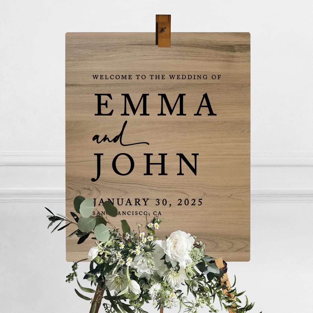 Custom Rustic Wedding Welcome Sign - 16
