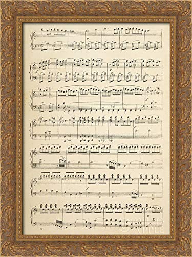 Canvas Art in a Gold Ornate Wood Frame