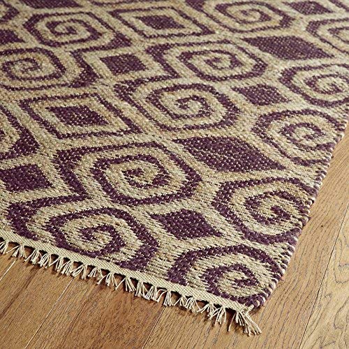 Premium Kaleen OSTKKEN0287811B 8' x 11' Plum Area Rug - Soft Non-Slip Living Room Carpet for Bedroom, Dining Room & Home Decor