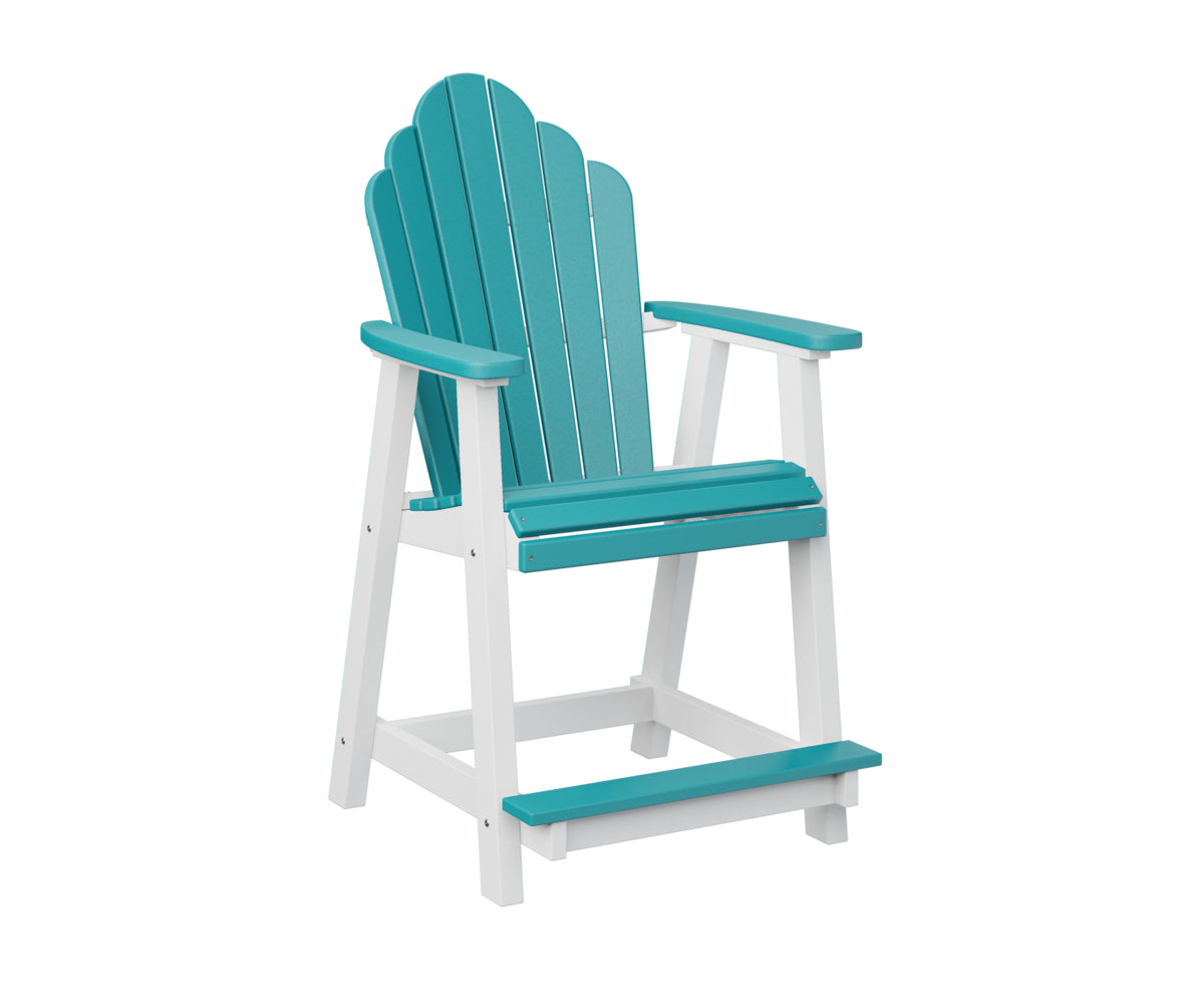 Berlin Gardens Cozi Back Counter Chair - Stylish & Comfortable Bar Stool for Kitchen Island, Breakfast Nook & Home Bar - Perfect for Indoor Dining & Entertaining