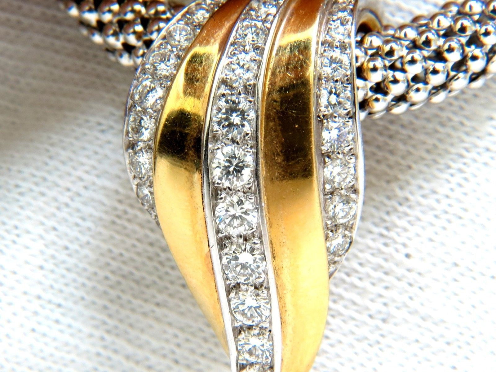 1.00 Carat Diamond Slope Enhancer Slide - 5mm Beaded Necklace in 14K Gold | Elegant Layering Piece for Women's Jewelry Collection