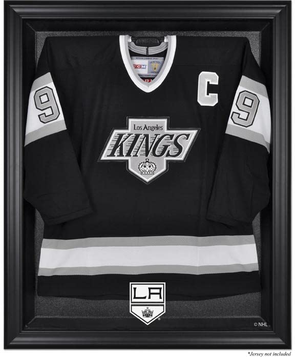 Los Angeles Kings Framed Hockey Jersey Display Case - Premium NHL Jersey Shadow Box for Wall Mounting - Perfect for Sports Memorabilia, Fan Cave Decor & Man Cave Display
