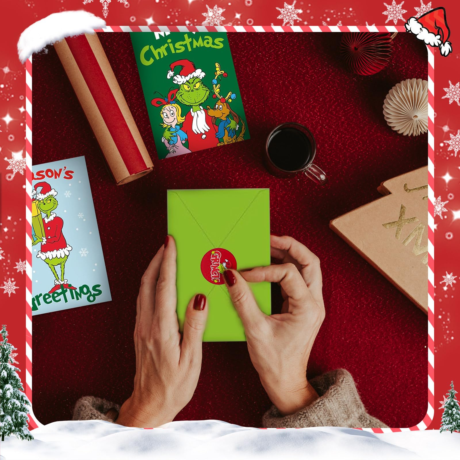 30-Pack Christmas Greeting Cards Set with Envelopes & Stickers - 6 Assorted Holiday Designs (6x4 Inch) - Perfect for Kids, Boys, Girls & Adults - Great for Holiday Parties, Family Gatherings & Office Exchanges