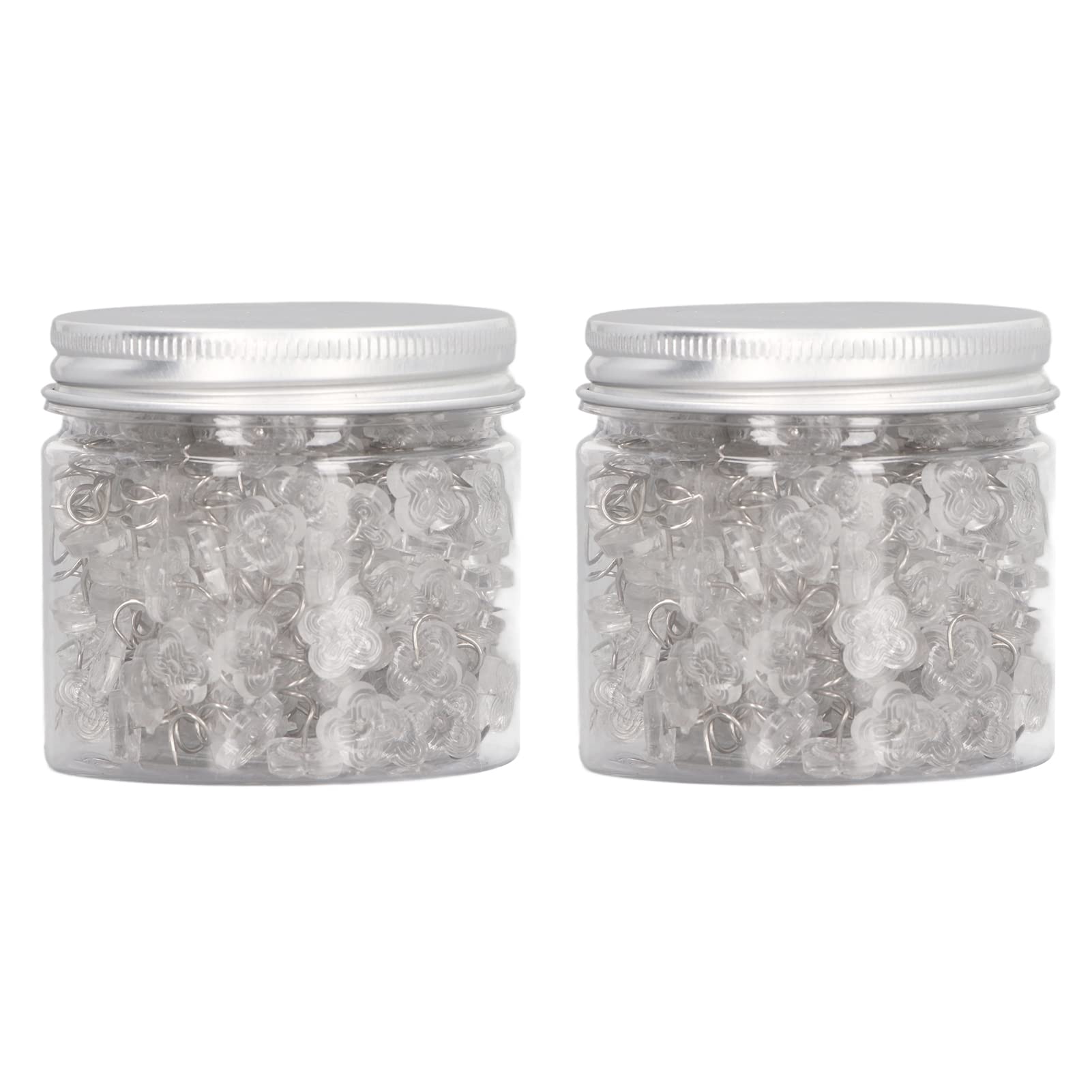 400PCS Upholstery Tacks - Clear Head Twist Pins for Slipcovers & Bedskirts