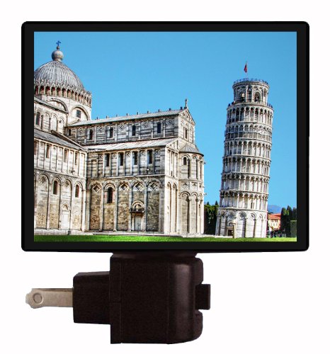Leaning Tower of Pisa Night Light - Italy Souvenir LED Desk Lamp for Home Decor, Bedroom, Office | Perfect Gift for Travel Lovers & Italian Culture Enthusiasts