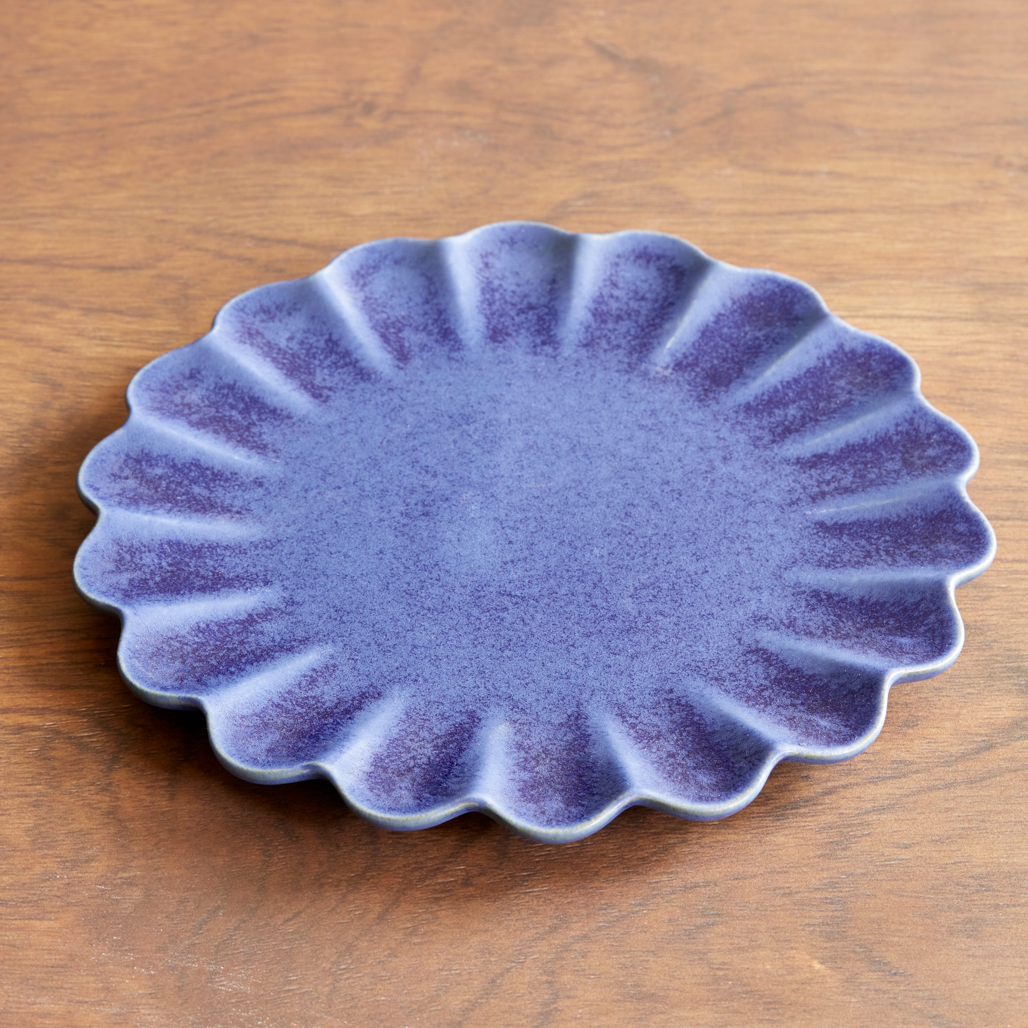 Premium Dhalia Stoneware Dinner Plate Set - Elegant Blue Ceramic Plates for Dining, Entertaining & Everyday Use - Microwave & Dishwasher Safe - Perfect for Restaurants, Home Decor & Gift Giving