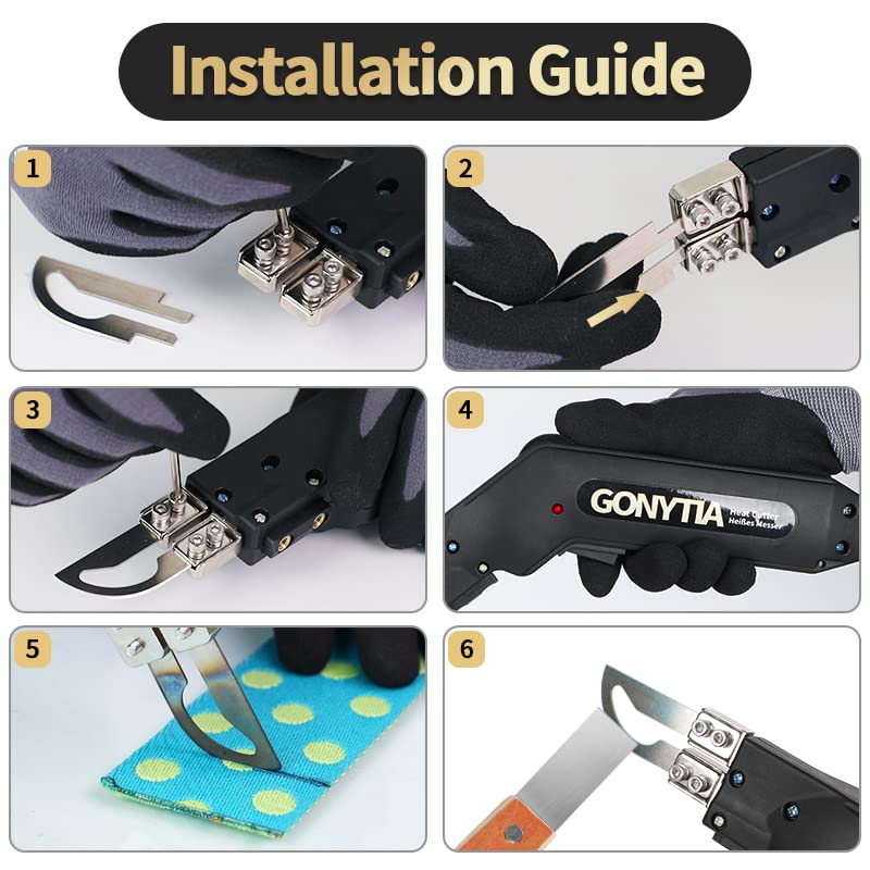 Electric Hot Knife Rope & Fabric Cutter Pro - GT-2 Heat Sealing Cutting Tool Kit for DIY, Camping, Marine & Craft Projects