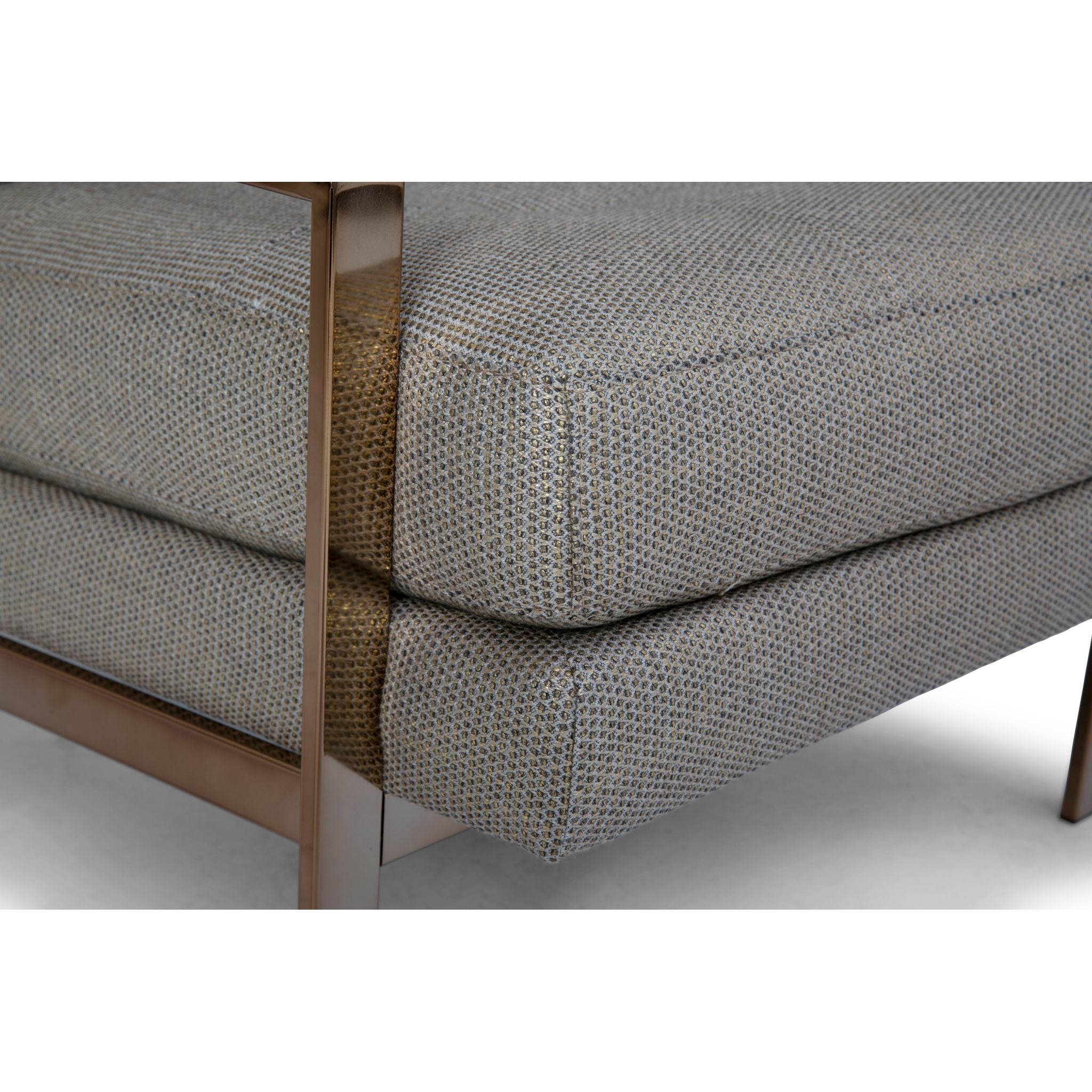 Stylish Amy Accent Chair in Gold - Modern Living Room Decor, Bedroom Seating & Office Lounge Chair - Perfect for Home, Apartment and Workspace
