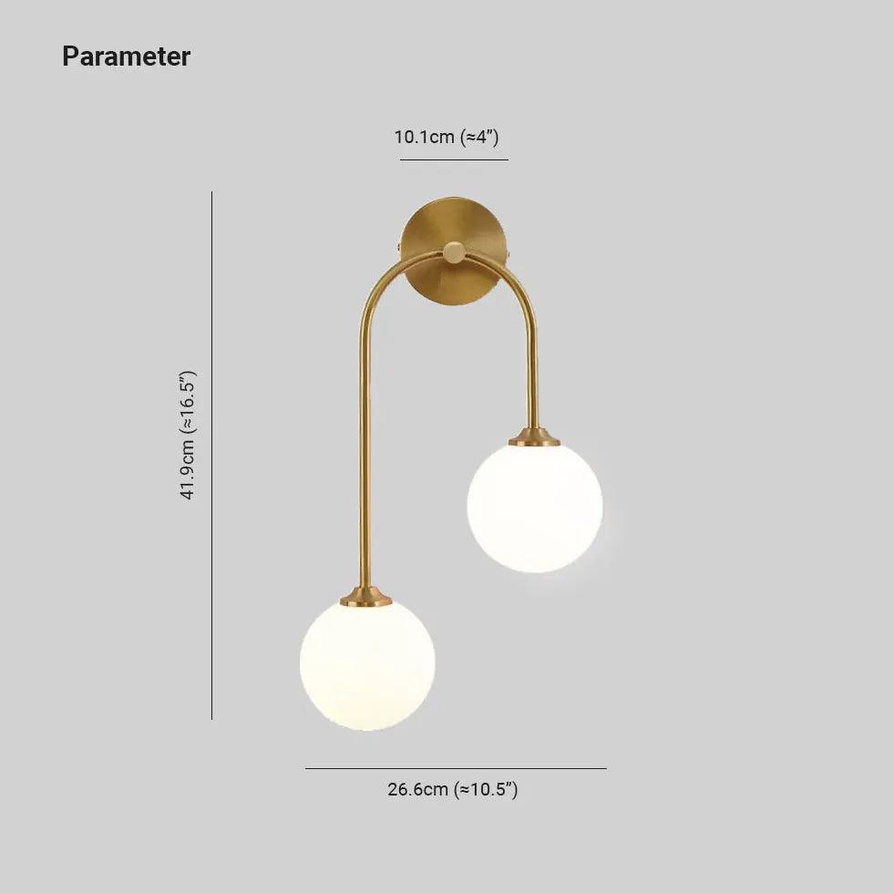 Modern Brass Wall Lights for Indoor Use - Elegant Sconces for Living Room, Bedroom & Hallway Lighting