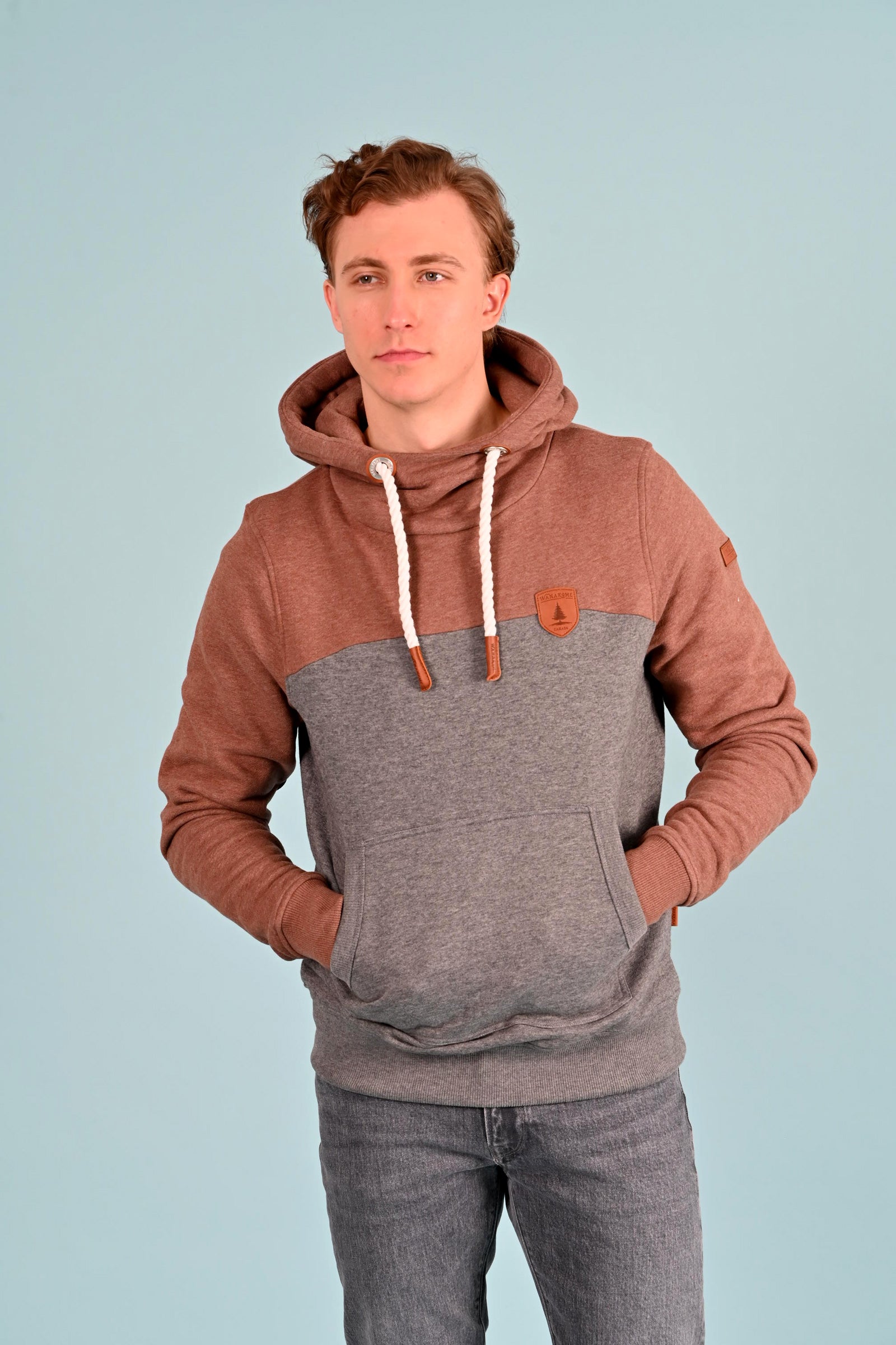 Premium Brandon Cocoa Mix Hoodie for Men & Women - Soft Fleece Pullover with Kangaroo Pocket - Cozy Winter Sweatshirt for Outdoor Activities & Casual Wear