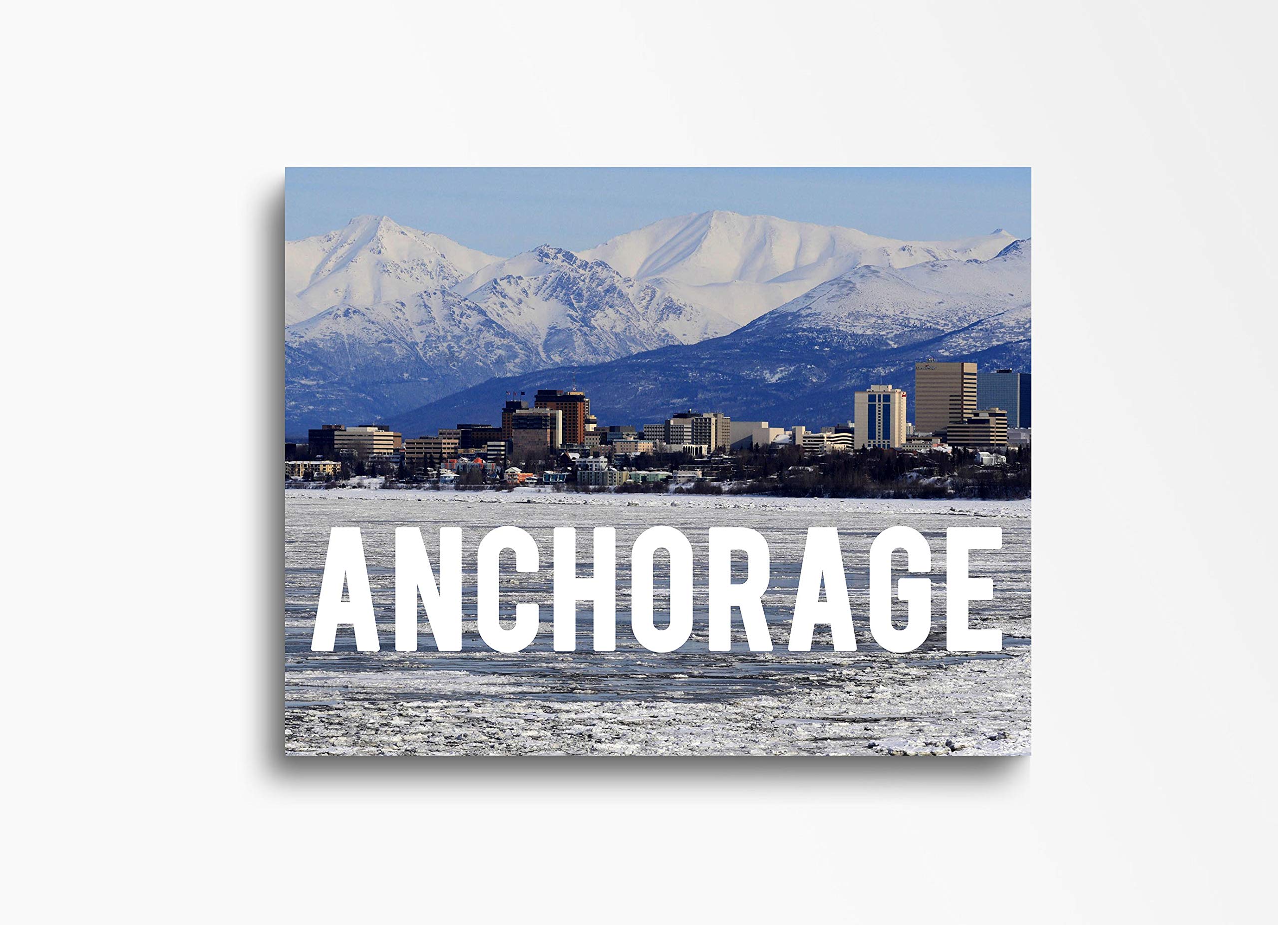 30x40in Anchorage Downtown Skyline Canvas Wall Art - Modern Cityscape Home Decor for Living Room, Bedroom, Kitchen & Office - Ready to Hang Picture Perfect for Urban Style Interiors