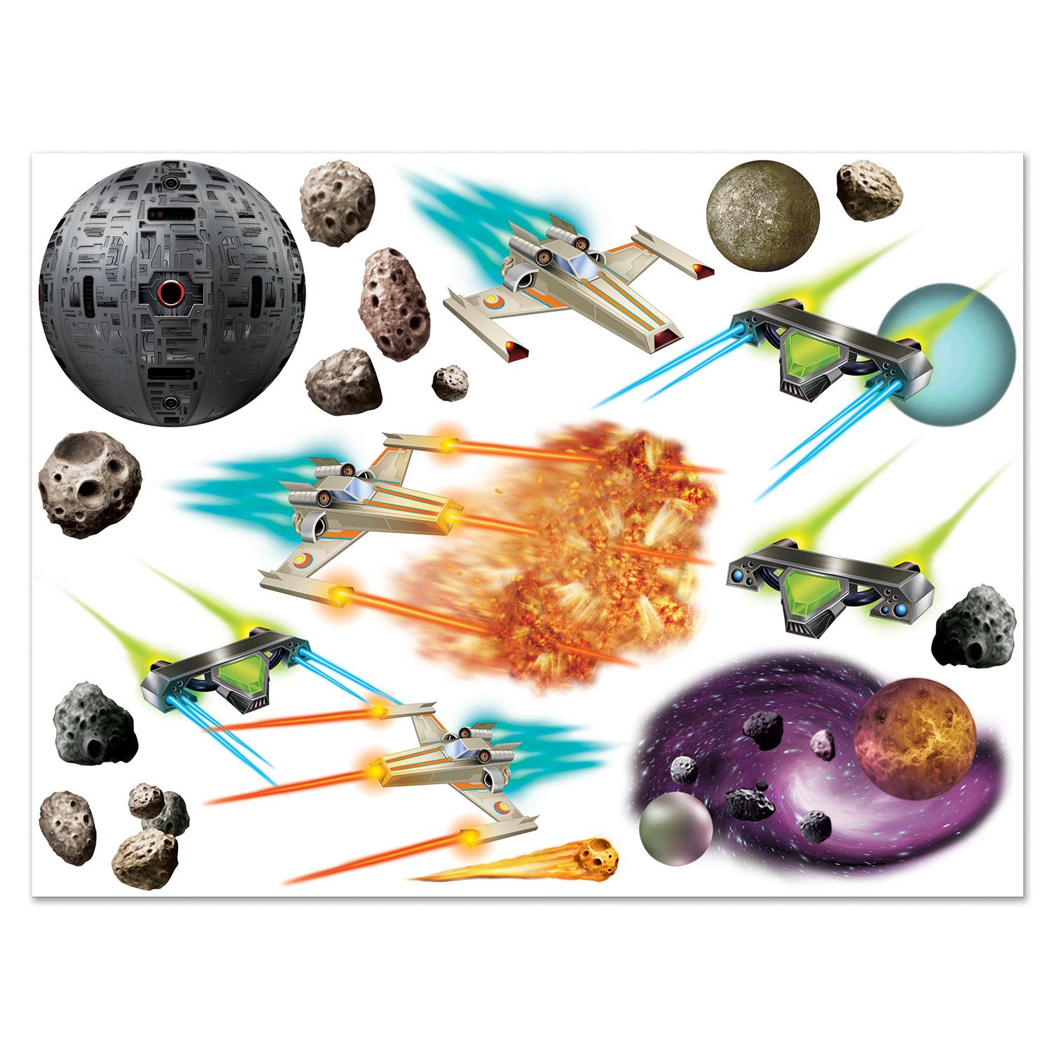 114-Piece Beistle Galaxy Party Decorations - Space Themed Party Supplies for Birthday, Baby Shower & Cosmic Events