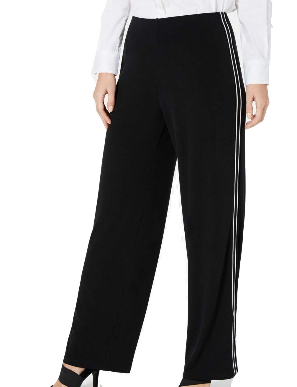 Alfani Women's Casual Sweater Trim Wide Leg Pants - Comfortable Lounge Pants for Home, Office & Everyday Wear
