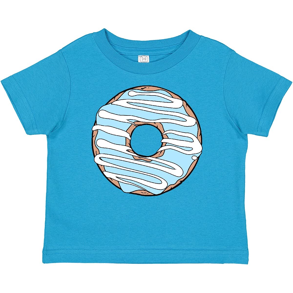 Inktastic Blue Donut Doughnut Glaze Icing Frosting Baby T-Shirt - Cute & Comfortable Cotton Tee for Infants & Toddlers - Perfect for Birthday Parties, Playdates & Family Photos