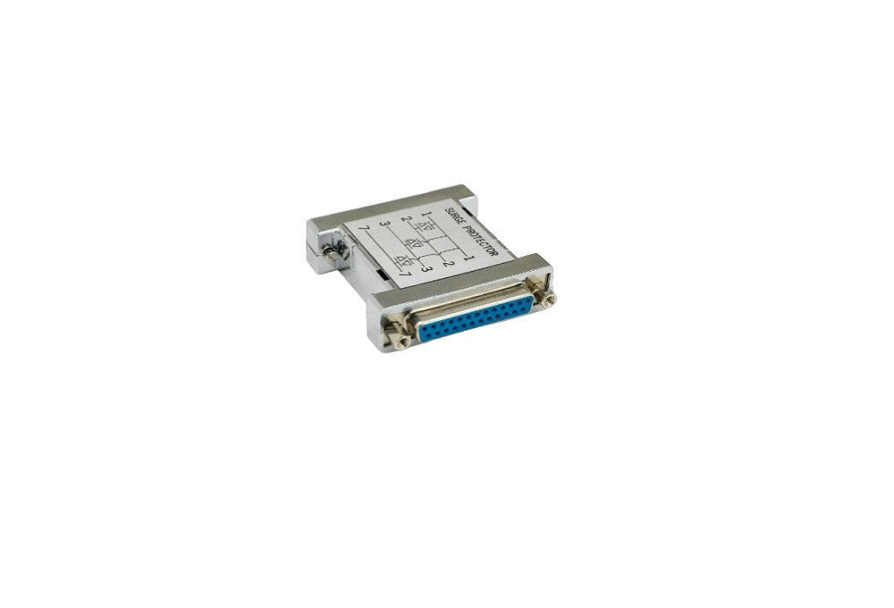 RS 232 Serial Surge Protector (3MOV) DB25 Male to Female Connector - 1 PC/Pack - Protect Your Serial Devices from Power Surges - Ideal for Industrial Equipment, Data Centers & Telecom Systems