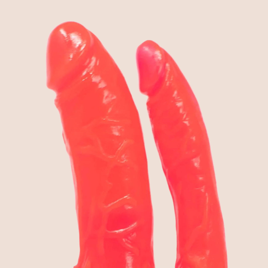 Double Penetrator Adult Toy with Strong Suction Cup Base | Realistic Design for Couples & Solo Play | Enhance Intimacy & Spice Up Your Bedroom Fun